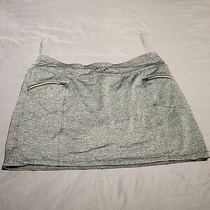 Tangerine Gray Mini Skort Casual Athletic